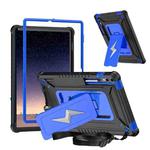 For Samsung Galaxy Tab S10+ / S9+ Armor Bolt Shape Holder Silicone Hybrid PC Tablet Case(Black Blue)