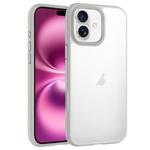 For iPhone 16 Plus Phantom Frosted Airbag Shockproof Transparent Phone Case(Grey)