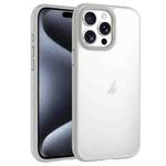 For iPhone 15 Pro Max Phantom Frosted Airbag Shockproof Transparent Phone Case(Grey)
