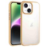 For iPhone 14 Phantom Frosted Airbag Shockproof Transparent Phone Case(Yellow)