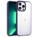 For iPhone 13 Pro Max Phantom Frosted Airbag Shockproof Transparent Phone Case(Purple)