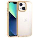For iPhone 13 Phantom Frosted Airbag Shockproof Transparent Phone Case(Yellow)