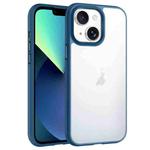 For iPhone 13 Phantom Frosted Airbag Shockproof Transparent Phone Case(Blue)