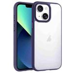 For iPhone 13 Phantom Frosted Airbag Shockproof Transparent Phone Case(Purple)
