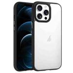 For iPhone 12 Pro Max Phantom Frosted Airbag Shockproof Transparent Phone Case(Black)