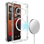 For Nothing Phone 3a 5G IMAK Space Shield PC + TPU Airbag Shockproof MagSafe Phone Case(Transparent)