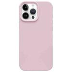 For iPhone 14 Pro Dopamine Simple Imitation Liquid Silicone Phone Case(Sakura Powder)
