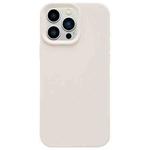 For iPhone 13 Pro Max Dopamine Simple Imitation Liquid Silicone Phone Case(Cheese White)