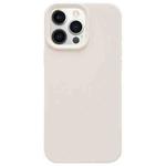 For iPhone 12 Pro Max Dopamine Simple Imitation Liquid Silicone Phone Case(Cheese White)