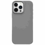 For iPhone 12 Pro Max Dopamine Simple Imitation Liquid Silicone Phone Case(Starry Grey)