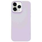 For iPhone 11 Pro Max Dopamine Simple Imitation Liquid Silicone Phone Case(Bean Purple)