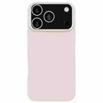 For iPhone 17 Pro Max Dopamine Simple Imitation Liquid Silicone Phone Case(Cheese White)