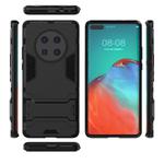 For Huawei Mate 40 Pro PC + TPU Shockproof Protective Case with Invisible Holder(Black)