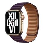 For Apple Watch Ultra 49mm&Watch Ultra 2 49mm / Series 9&8&7 45mm / SE 3&SE 2&6&SE&5&4 44mm / 3&2&1 42mm Leather Watch Band (Crimson Cherry)