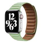 For Apple Watch Ultra 49mm&Watch Ultra 2 49mm / Series 9&8&7 45mm / SE 3&SE 2&6&SE&5&4 44mm / 3&2&1 42mm Leather Watch Band (Green)