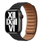 For Apple Watch Ultra 49mm&Watch Ultra 2 49mm / Series 9&8&7 45mm / SE 3&SE 2&6&SE&5&4 44mm / 3&2&1 42mm Leather Watch Band (Midnight)