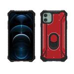 For iPhone 12 Pro Max Shockproof Metal + TPU + PC Combination Case with Ring Holder(Red)