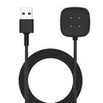For Fitbit Versa 4 xDfind USB-A Port Watch Magnetic Charging Cable, Length: 1m(Black)