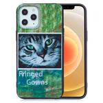 For iPhone 12 mini Painted Pattern Soft TPU Case(Cat)