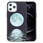 For iPhone 12 / 12 Pro Painted Pattern Soft TPU Case(Moon)