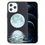 For iPhone 12 Pro Max Painted Pattern Soft TPU Case(Moon)
