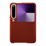 For Huawei Pura X Metal Frame Nanofiber MagSafe Magnetic Phone Case(Red)
