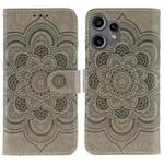 For Nothing CMF Phone 2 Pro Sun Mandala Embossing Pattern Phone Leather Case(Grey)
