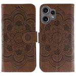 For Nothing CMF Phone 2 Pro Sun Mandala Embossing Pattern Phone Leather Case(Brown)