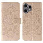 For Nothing CMF Phone 2 Pro Sun Mandala Embossing Pattern Phone Leather Case(Rose Gold)