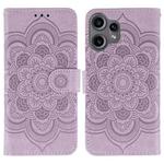 For Nothing CMF Phone 2 Pro Sun Mandala Embossing Pattern Phone Leather Case(Purple)