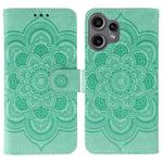 For Nothing CMF Phone 2 Pro Sun Mandala Embossing Pattern Phone Leather Case(Green)
