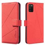 For Samsung Galaxy A03S / A02S Geometric Pattern RFID Leather Phone Case(Red)