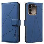 For Infinix Note 50 Pro+ 5G Geometric Pattern RFID Leather Phone Case(Blue)