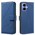 For Infinix Smart 10 4G Geometric Pattern RFID Leather Phone Case(Blue)