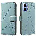 For Infinix Smart 10 4G Geometric Pattern RFID Leather Phone Case(Green)