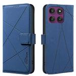 For Motorola Edge 60 Pro Geometric Pattern RFID Leather Phone Case(Blue)