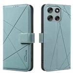 For Motorola Moto G56 5G Geometric Pattern RFID Leather Phone Case(Green)