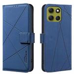 For Motorola Moto G86 5G Geometric Pattern RFID Leather Phone Case(Blue)