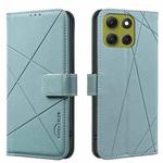 For Motorola Moto G86 5G Geometric Pattern RFID Leather Phone Case(Green)