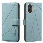 For OPPO A38 4G / A18 4G Geometric Pattern RFID Leather Phone Case(Green)