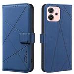 For OPPO Reno14 F 5G Geometric Pattern RFID Leather Phone Case(Blue)