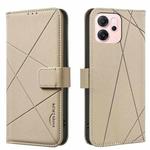 For OPPO Reno14 F 5G Geometric Pattern RFID Leather Phone Case(Beige)