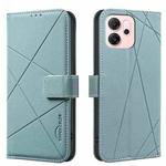 For OPPO Reno14 F 5G Geometric Pattern RFID Leather Phone Case(Green)