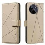 For Realme 11 4G Global Geometric Pattern RFID Leather Phone Case(Beige)