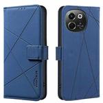 For Tecno Pova 6 Neo 5G / Spark 30 5G Geometric Pattern RFID Leather Phone Case(Blue)