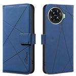 For Tecno Spark 20 Pro+ Geometric Pattern RFID Leather Phone Case(Blue)