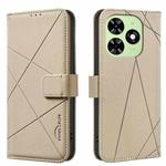 For Tecno Spark GO 2024 / 20C / Pop 8 Geometric Pattern RFID Leather Phone Case(Beige)