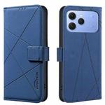 For Tecno Spark 40 4G Geometric Pattern RFID Leather Phone Case(Blue)