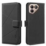 For Tecno Pova 7 Pro 5G Geometric Pattern RFID Leather Phone Case(Black)