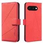 For Google Pixel 9a Geometric Pattern RFID Leather Phone Case(Red)
